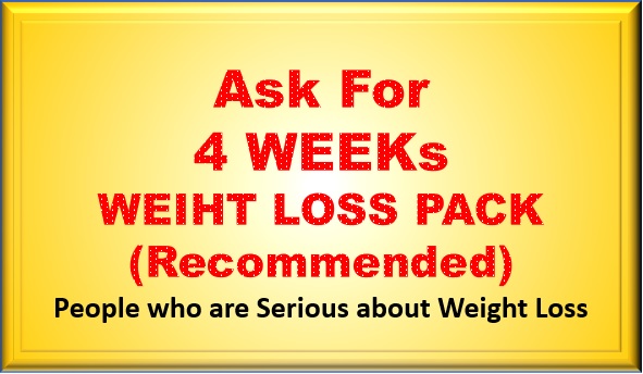 4 Weeks Weight Loss Pack